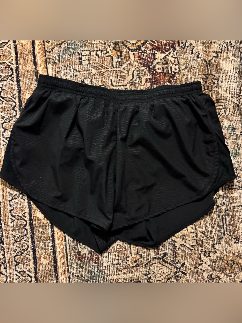 Nike Dri-FIT Black Athletic Shorts with White Logo